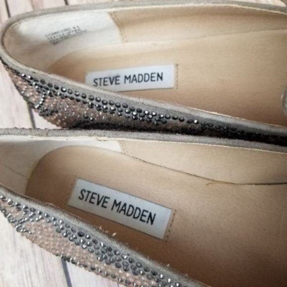 Steve Madden Conncord Blush Multi Studded Flat 8.5 - Picture 7 of 9